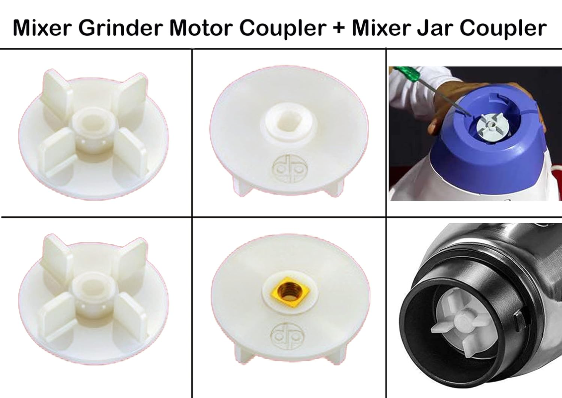 Mixer Grinder Motor Coupler + Mixer Jar Coupler Combo | Suitable for- Preethi, Bajaj, Crompton, Lifelong, 